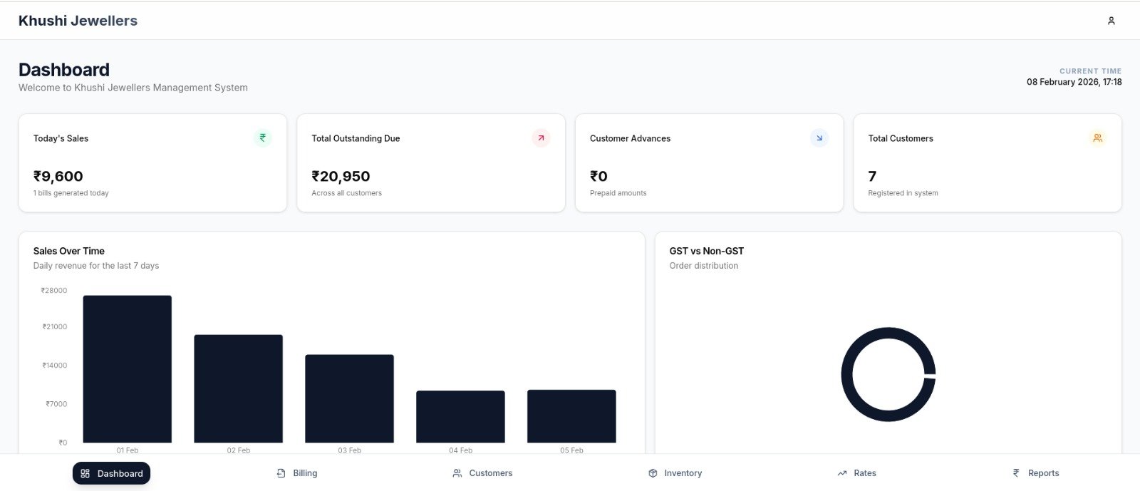 Jewelry Shop Billing screenshot 1