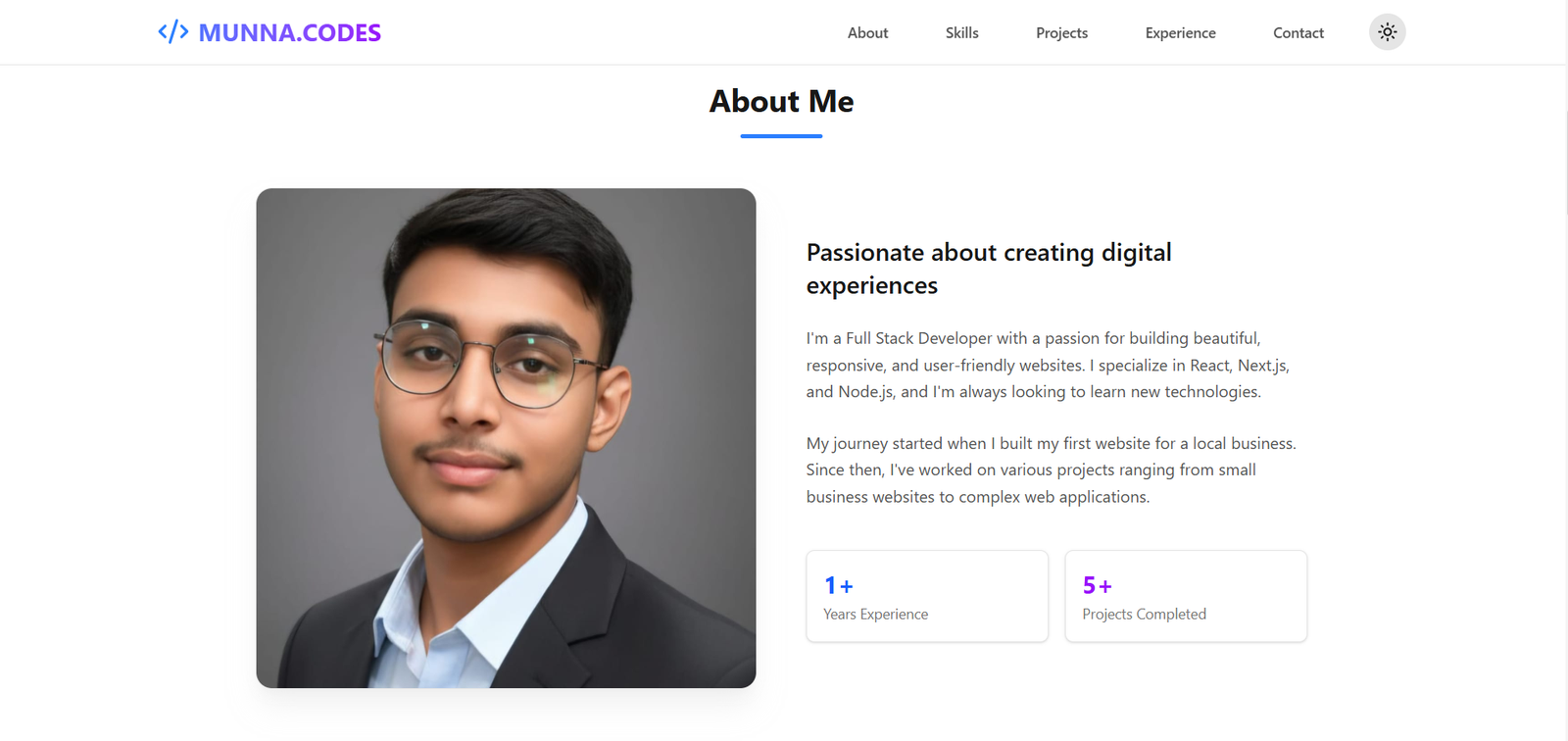 Portfolio screenshot 2